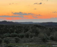 This is a picture of a sunset in the Danile Boone National Forest